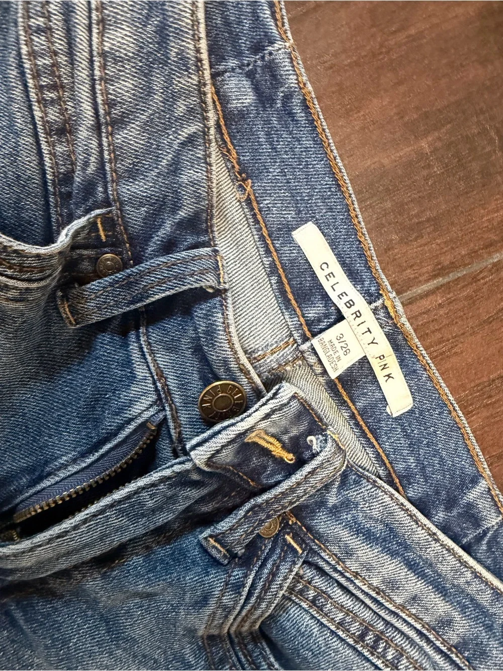 Faded Blue Denim Shorts